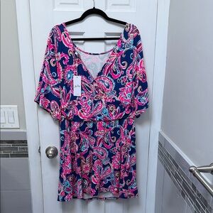 Lily Pulitzer Parigi Boat Neck Romper size XL